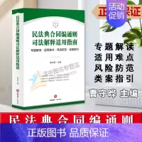 [正版]2024新书 民法典合同编通则司法解释适用指南 曹守晔 专题解读 适用难点 风险防范 类案指引 法律实务 978