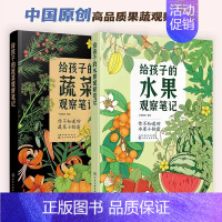 [全2册]给孩子的果蔬观察笔记 [正版]给孩子的果蔬观察笔记 蔬菜水果儿童百科全书 6-13岁中小学生儿童课外阅读植物科