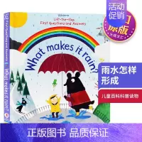 [正版]儿童问与答 雨水怎样形成 英文原版 Usborne What makes it rain 尤斯伯恩 生活常识互动