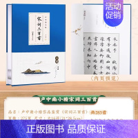 1册[作品集]宋词三百首(283首) [正版] 唐诗宋词楷书钢笔字帖卢中南小楷 近距离临帖卡临摹字卡毛笔硬笔唐诗宋词三百