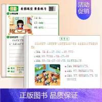 一升二看图写话衔接+看图写话练习 [正版]看图写话一二年级专项训练人教说话填空字帖上册语文同步练字帖小学生大全本子练习纸