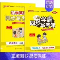 (四年级上)语文+英语 [正版]小学学霸同步写字课四年级一三五年级二六年级上册下册语文练字帖下 2024人教版 小学语文