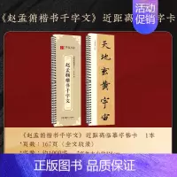 穿环字卡:千字文(楷书大字版)167页 [正版]赵孟頫字帖千字文小楷道德经字帖行书字帖 近距离临摹卡赵孟頫胆巴碑 前后赤