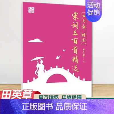 宋词三百首精选 [正版]田楷文化 常用字笔画偏旁行书速成楷书入门字帖 中小学书法入门基础训练 临摹透明纸练字帖诗经宋词古
