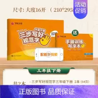三年级下册 [正版]三步写好规范字一三二四五六年级字帖下册上册小学生语文同步练字贴儿童描红控笔正姿横式字帖练字本每日一练