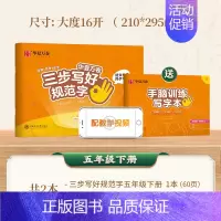 五年级下册 [正版]三步写好规范字一三二四五六年级字帖下册上册小学生语文同步练字贴儿童描红控笔正姿横式字帖练字本每日一练
