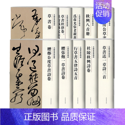 [10册]王铎草书卷精典 [正版]王铎草书卷精典10本秋兴八首册草书卷为葆光张老亲翁书草书卷杜陵秋兴诗卷草书送一章诗三首