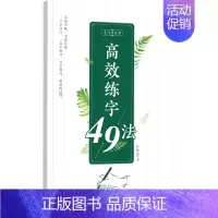 志飞习字·高效练字49法 [正版]字帖成人行书楷书志飞习字行书控笔训练字帖秘籍高效练字49法楷书行书入门教程漂亮字体初高