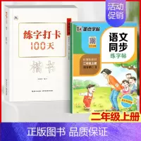 楷书+语文同步练字帖(二年级上) [正版]中国好字帖 练字打卡100天楷书行楷行书教程12345678年级上下册中小学生