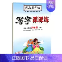 写字课课练·六年级(下册) [正版]写字课课练人教版语文英语字帖一二三四五六七八九年级下册上册同步小学生字帖铅笔钢笔字楷