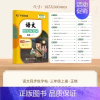 三年级·上册 [正版]小学语文同步练字帖写字课一年级二字帖下册上小学生练字帖三年级四五六正楷儿童描红临写临摹练字人教版生