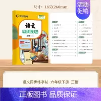 六年级·下册 [正版]小学语文同步练字帖写字课一年级二字帖下册上小学生练字帖三年级四五六正楷儿童描红临写临摹练字人教版生