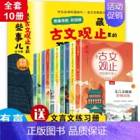 [10册]藏在古文观止里的那些事儿:思维导图彩绘版 [正版]写给青少年的古文观止全5册 初中高中版文言文译注白话文翻