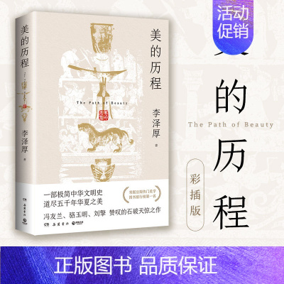 美的历程 [正版]附赠巡礼手册美的历程李泽厚 一部极简中华文明史冯友兰骆玉明刘擎 赞叹的石破天惊之作 中国美术史 艺术鉴