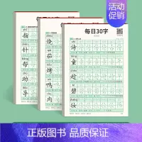 二年级下册3本 [正版]每日30字一年级点阵字帖练字语文减压同步练字帖小学生人教版钢笔硬笔书法练字本米字格每日一练生字练
