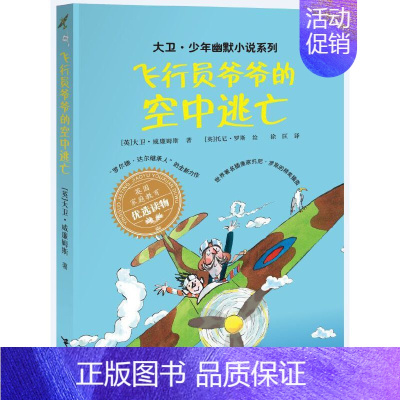 飞行员爷爷的空中逃亡 [正版]大卫幽默小说系列全8册大卫幽默小说系列 全12册了不起的大盗奶奶钱堆里的男孩魔鬼牙医 少女