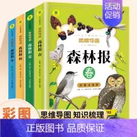 [正版]森林报春夏秋冬全4册思维导图注音版 小学生一二三年级课外阅读书籍儿童文学世界经典名著带拼音科普故事书籍四年级下册