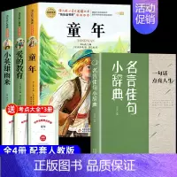 [4册 送考点]六年级上册必读+写作素材积累 [正版]全套3册 童年爱的教育和小英雄雨来六年级上册必读的课外书老师经典书