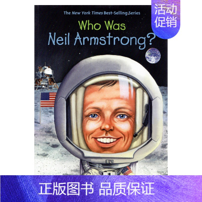 宇航员:尼尔·阿姆斯特朗 [正版]whowas系列Who Was 系列人物传记英文原版桥梁书 who is/what i