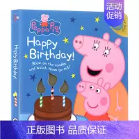 小猪佩奇生日快乐 [正版]小猪佩奇 英文原版绘本 6册手掌纸板书 Peppa Pig Little Library 粉红