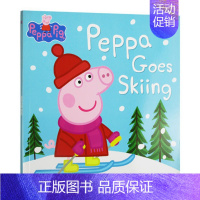 佩奇去滑雪 [正版]小猪佩奇 英文原版绘本 6册手掌纸板书 Peppa Pig Little Library 粉红猪小妹