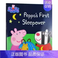 佩奇在朋友家过夜 [正版]小猪佩奇 英文原版绘本 6册手掌纸板书 Peppa Pig Little Library 粉红