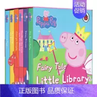 小猪佩奇6册 [正版]小猪佩奇 英文原版绘本 6册手掌纸板书 Peppa Pig Little Library 粉红猪小