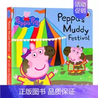佩奇跳泥坑节 [正版]小猪佩奇 英文原版绘本 6册手掌纸板书 Peppa Pig Little Library 粉红猪小
