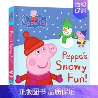 佩奇雪天的乐趣 [正版]小猪佩奇 英文原版绘本 6册手掌纸板书 Peppa Pig Little Library 粉红猪