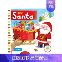 [正版]书籍英文原版3-6岁忙碌的圣诞老人 Busy Santa 低幼启蒙 儿童认知 儿童文学 纸板书