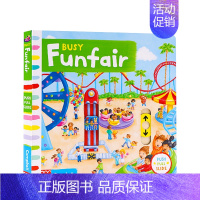 [正版]书籍英文原版3-6岁忙碌的游乐场 Busy Funfair 低幼启蒙 儿童认知 儿童文学 纸板书