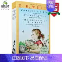 夏洛的网怀特三册套装 [正版]夏洛特的网 英文版原版小说 夏洛的网英语原版彩色插图大字版 Charlotte's Web