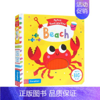 [正版]书籍英文原版3-6岁 沙滩 Beach 我的第一本触摸书 My First Touch and Find系列 儿