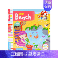 [正版]书籍英文原版3-6岁 忙碌的海滩 Busy Beach 低幼启蒙 儿童认知 儿童文学 纸板书