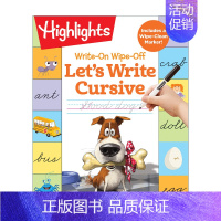 [正版]英文原版 Write-On Wipe-Off Let's Write Cursive 可写可擦 书法练习 亮点幼