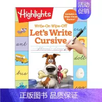 [正版]英文原版 Write-On Wipe-Off Let's Write Cursive 可写可擦 书法练习 亮点幼