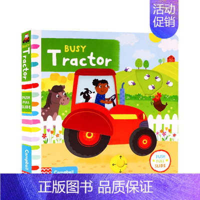 [正版]书籍英文原版3-6岁 忙碌的拖拉机 Busy Tractor 低幼启蒙 儿童认知 儿童文学 纸板书