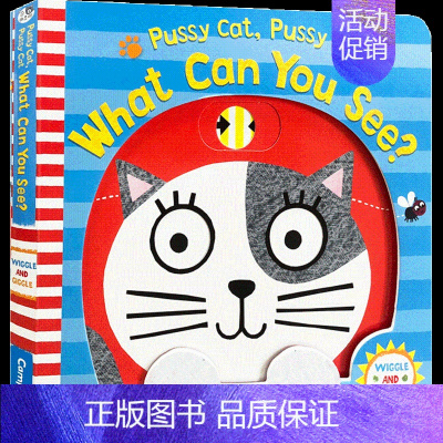 [正版]书籍英文原版3-6岁 小猫咪,你能看见什么 Pussy Cat, What Can You See? 低幼启蒙