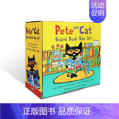 [正版] 英文原版 Pete the Cat 皮特猫系列8本盒装套装 低幼儿童英语启蒙绘本认知图画书故事书童书进口书