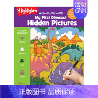 [正版]英文原版 Write-On Wipe-Off My First Dinosaur Hidden Pictures