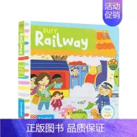 [正版]书籍英文原版3-6岁 忙碌的小火车 Busy Railway 低幼启蒙 儿童认知 儿童文学 纸板书
