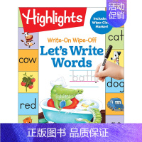 [正版]英文原版 Write-On Wipe-Off Let's Write Words 可写可擦 单词书写 亮点幼儿儿