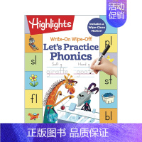 [正版]英文原版 Write-On Wipe-Off Let's Practice Phonics 可写可擦 自然拼读