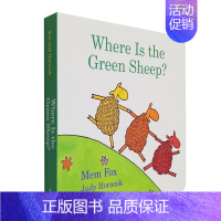 [正版]赠音频英文原版 绿色的小绵羊在哪呢 纸板书Where Is the Green Sheep 英语图画书 吴敏兰