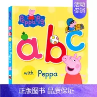 [正版]跟着小猪佩奇一起学ABC 英文原版绘本Peppa Pig abc with Peppa 字母学习认知启蒙 粉红猪