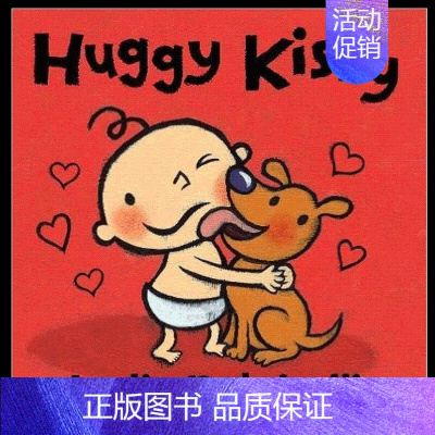[正版] Huggy Kissy 抱抱亲亲 英文原版图书籍进口 亲子互动 读物启蒙认知 童书适合0-3岁 Lesli