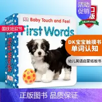 [正版]DK宝宝触摸书 单词认知 英文原版绘本 Baby Touch and Feel First Words 英文版进