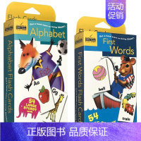 [正版]英文原版 First Words/Alphabet 54张英语单词字卡片2盒装 Golden Books 兰登出