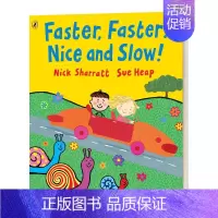[正版]英文原版绘本 Faster Faster Nice and Slow 反义词英文学开本平装 启蒙认知单词汇