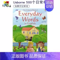 500个日常单词 [正版]Usborne English Words 英语早教启蒙读物 生活日常词汇 贴纸活动 游戏套盒